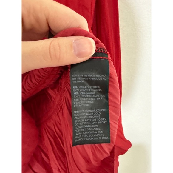 Vampire Red Tie Waist Blouse XXS Fairycore Indie Whimsigoth Peasant Whimsical - Picture 4 of 6